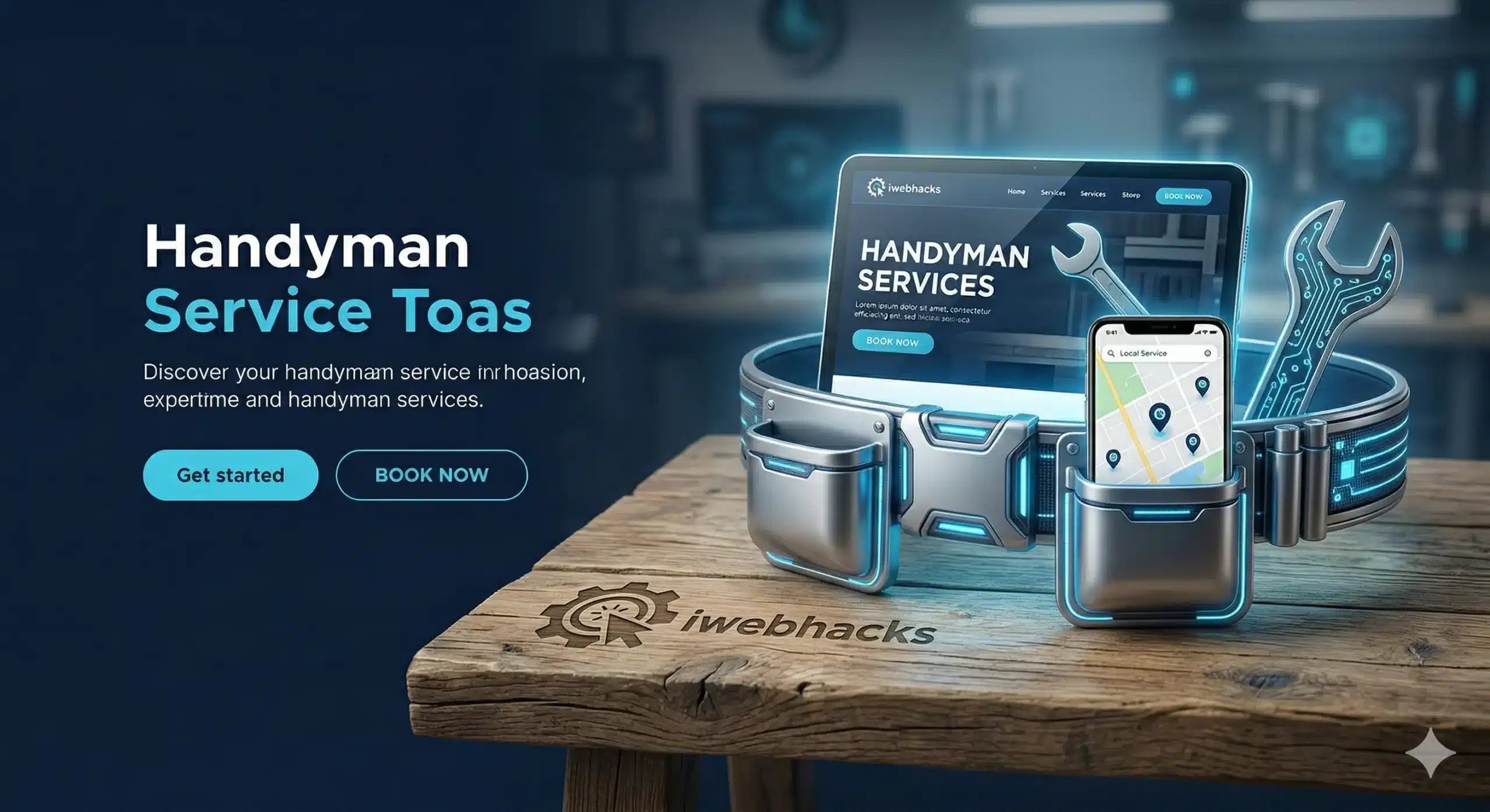 Handyman web design and development by iWebhacks